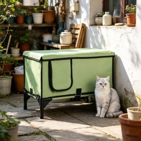Elevated Heated Cat House